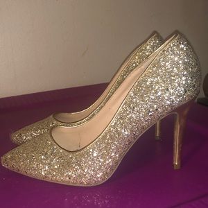 gold heels